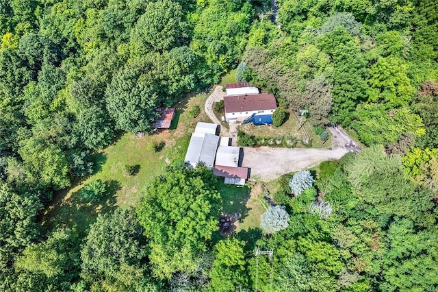 209 Challenge Ln, Indiana Twp Nal, PA 15024 - aerial view featuring a forest view