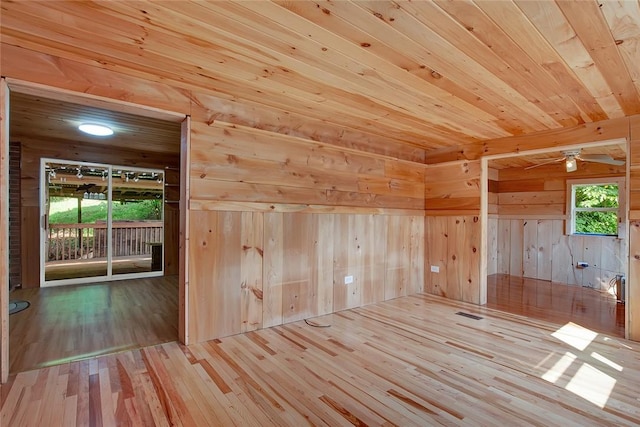 209 Challenge Ln, Indiana Twp Nal, PA 15024 - bonus room featuring plenty of natural light, wooden walls, wooden ceiling, and hardwood / wood-style floors
