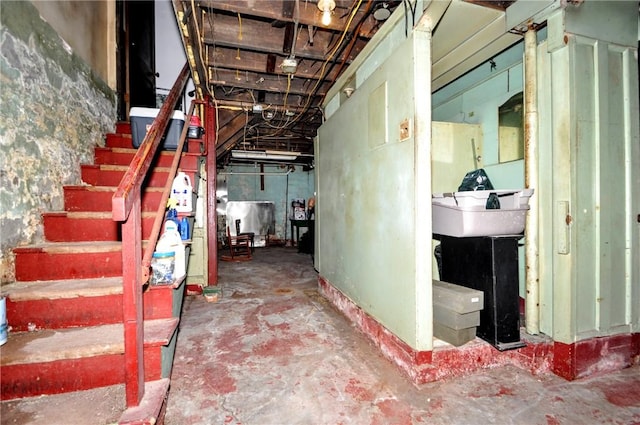 306 Shirls Ave, City Of Washington, PA 15301 - unfinished below grade area with stairs