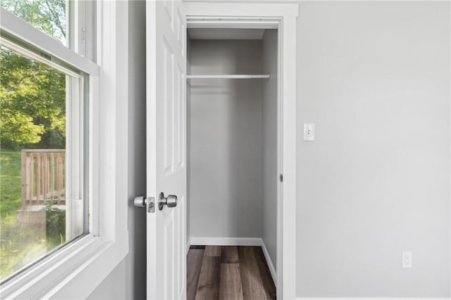 view of closet