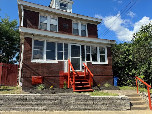 view of front of property