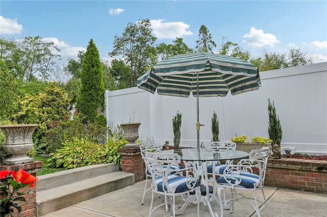 view of patio