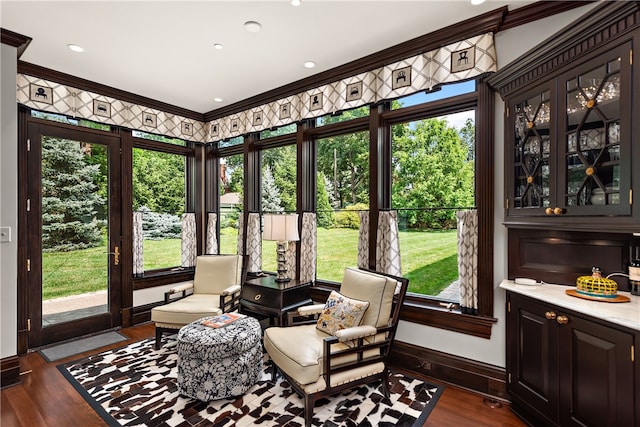 sunroom featuring plenty of natural light