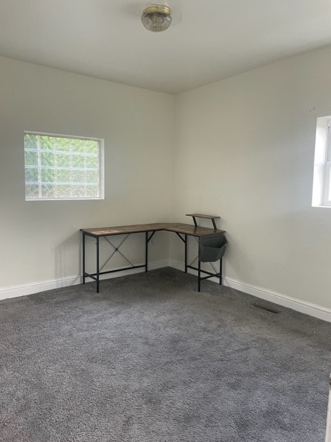 spare room featuring carpet floors