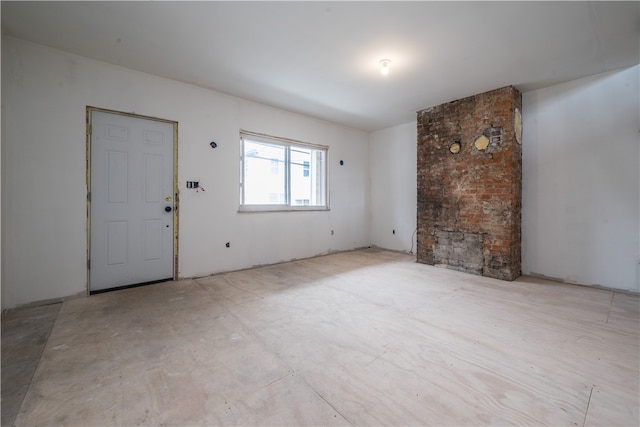 view of unfurnished living room