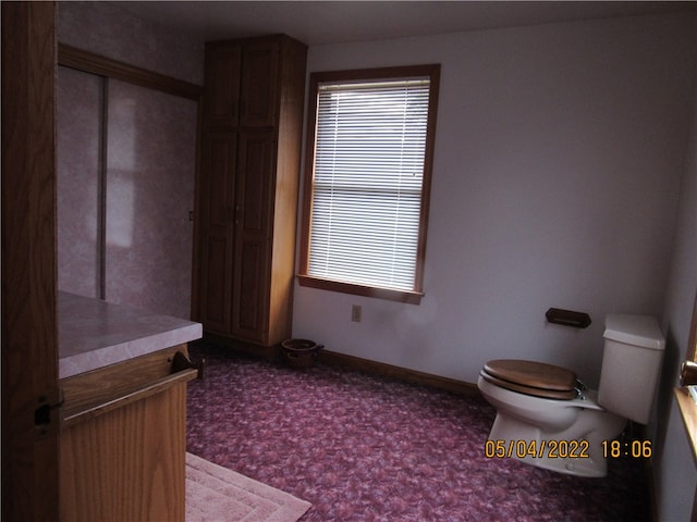 bathroom featuring toilet