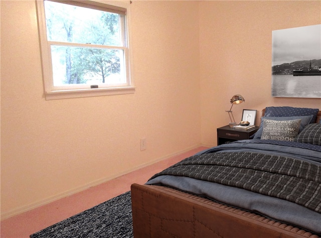 bedroom with carpet flooring