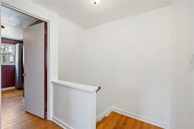 hall featuring light hardwood / wood-style floors