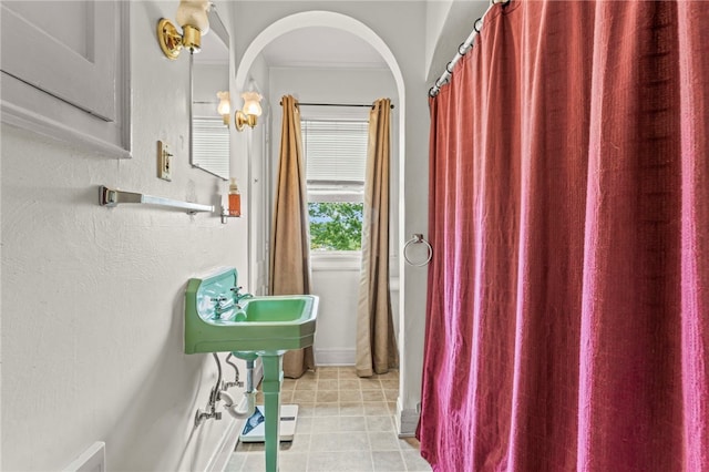 bathroom featuring tile patterned floors