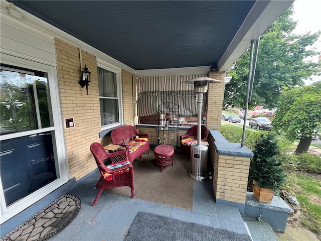 view of patio / terrace with a porch