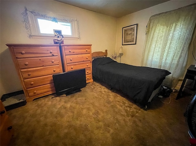 bedroom with carpet flooring