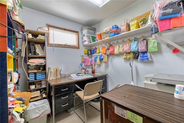 office with carpet floors