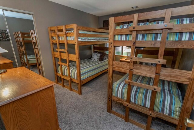 bedroom featuring carpet