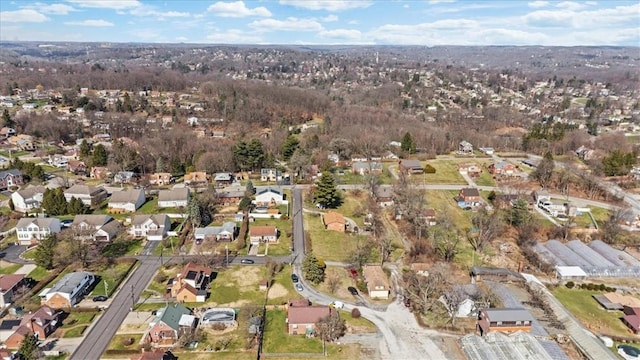 drone / aerial view featuring a residential view