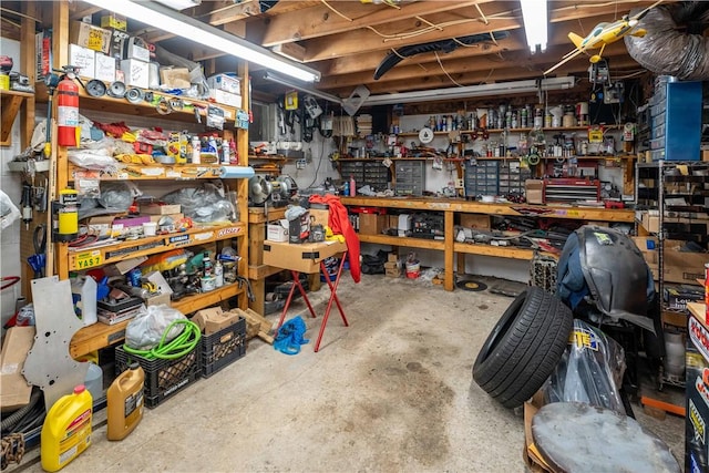 view of storage room