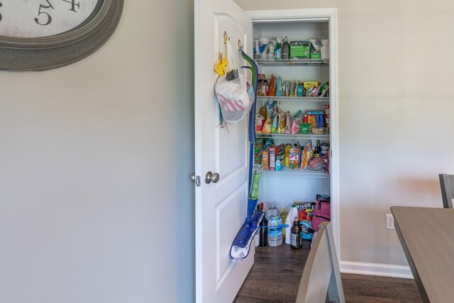 view of pantry