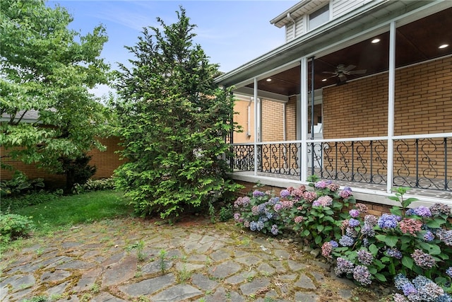 exterior space featuring a porch