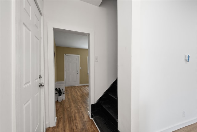 interior space with wood-type flooring