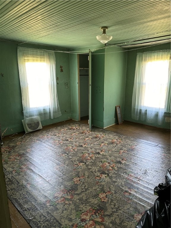 interior space with wood-type flooring