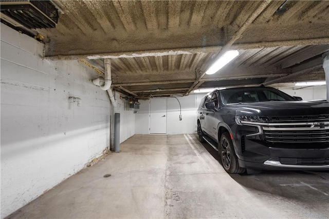view of parking garage