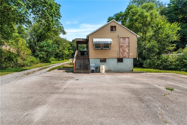 view of side of property