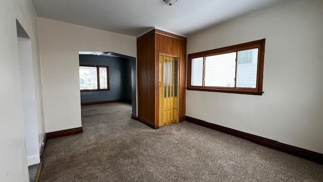 view of carpeted empty room