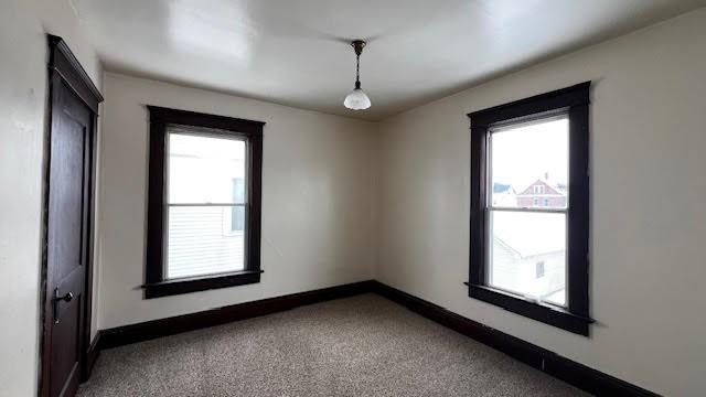 view of carpeted empty room