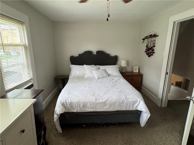 bedroom with carpet floors