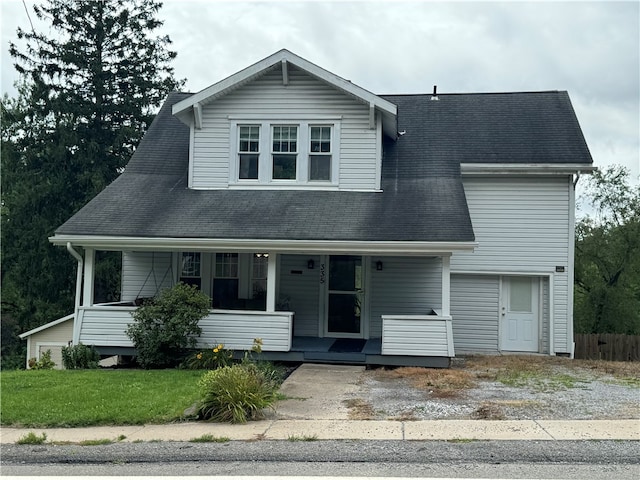 view of front of home featuring a porch