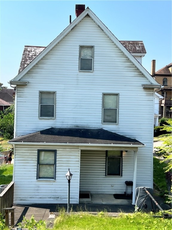 rear view of house with a patio area