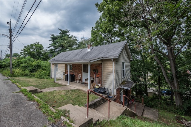 bungalow with covered porch