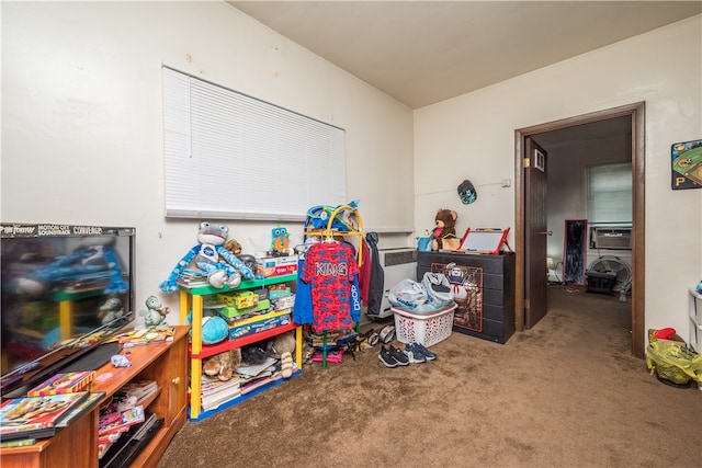 playroom featuring carpet flooring