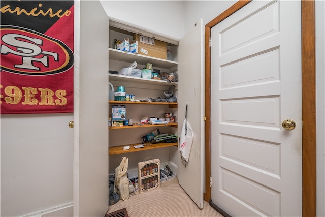 view of pantry