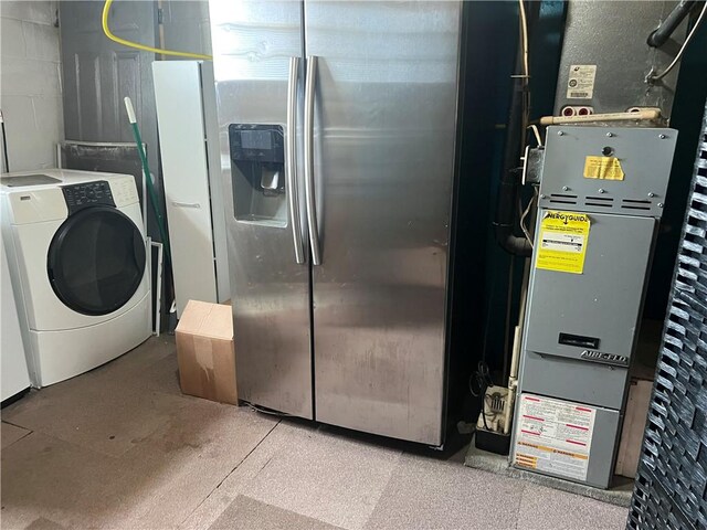 laundry area featuring separate washer and dryer