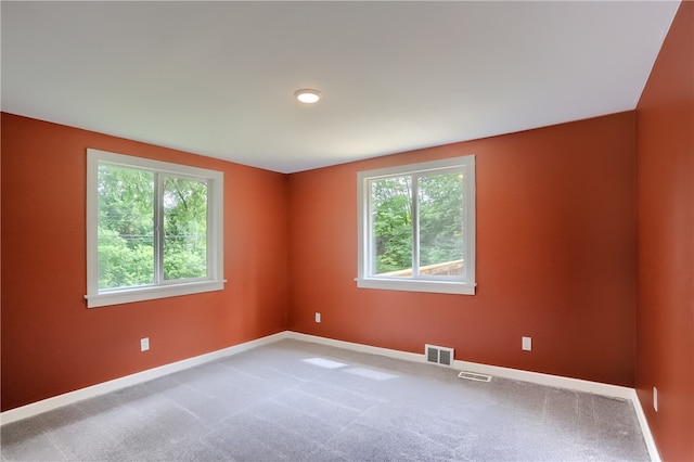 view of carpeted empty room