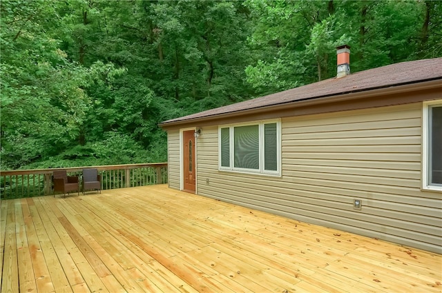 view of wooden terrace