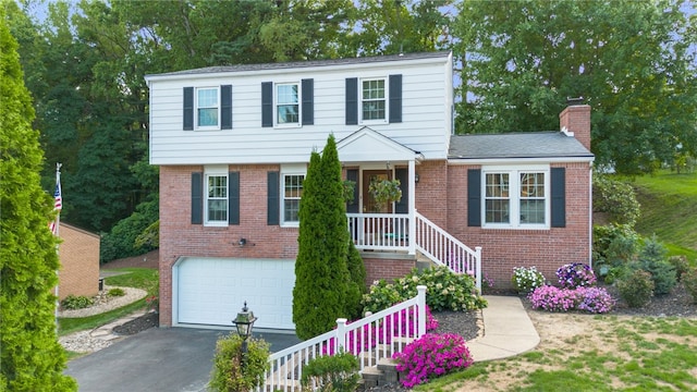 view of front of house featuring a garage