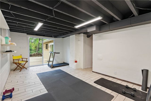 view of exercise room