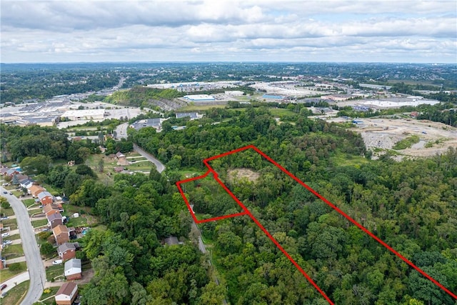 3326 New England Rd, West Mifflin, PA 15122 - aerial view of property's location featuring property parcel outlined and a forest