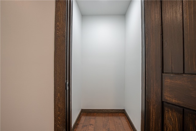 hall featuring hardwood / wood-style floors