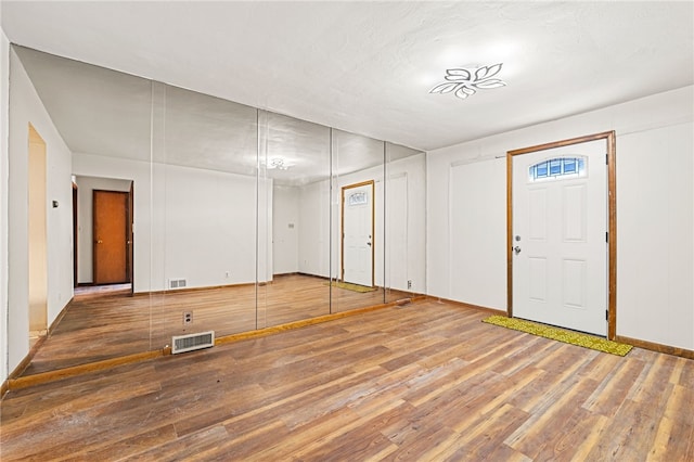 entrance foyer featuring wood-type flooring