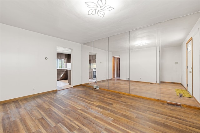 interior space featuring wood-type flooring