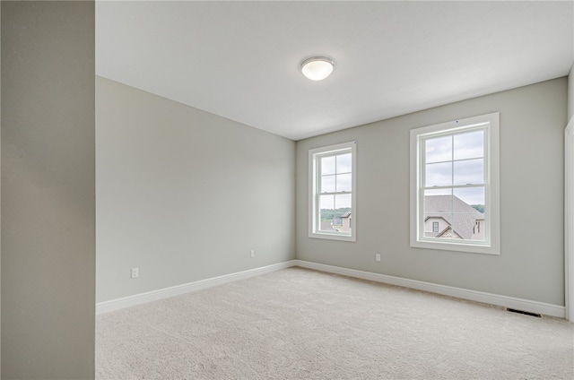 view of carpeted empty room