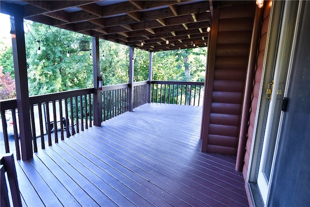 view of wooden terrace