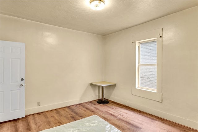 empty room featuring light hardwood / wood-style floors