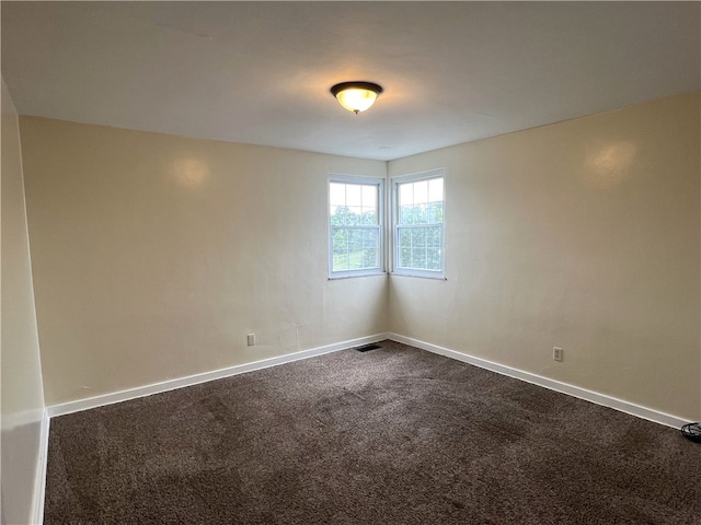 view of carpeted empty room