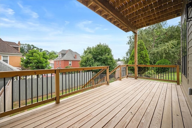 view of wooden terrace