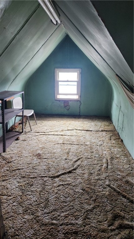 view of attic