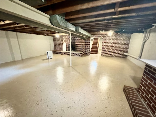 view of basement