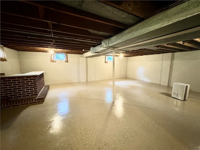 view of basement